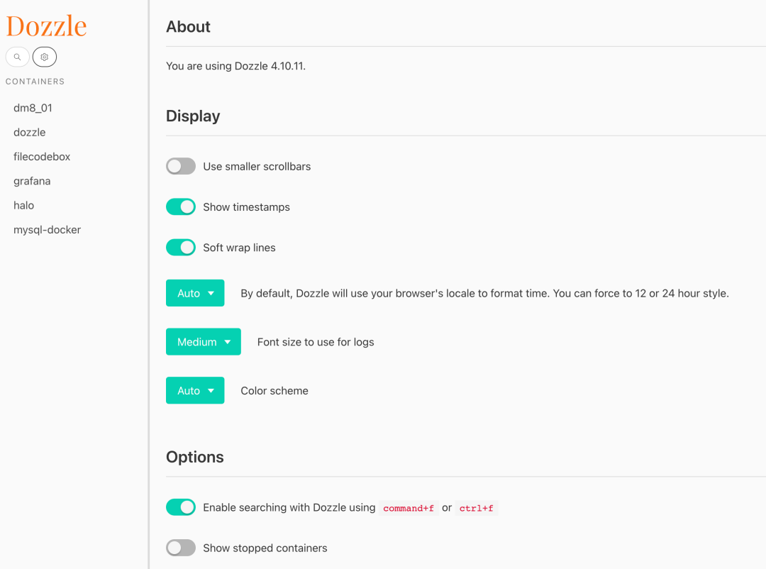 GitHub 星标 2.7K Star,你们要的 Docker 日志查看神器来了! 第5张 GitHub 星标 2.7K Star,你们要的 Docker 日志查看神器来了! 第5张
